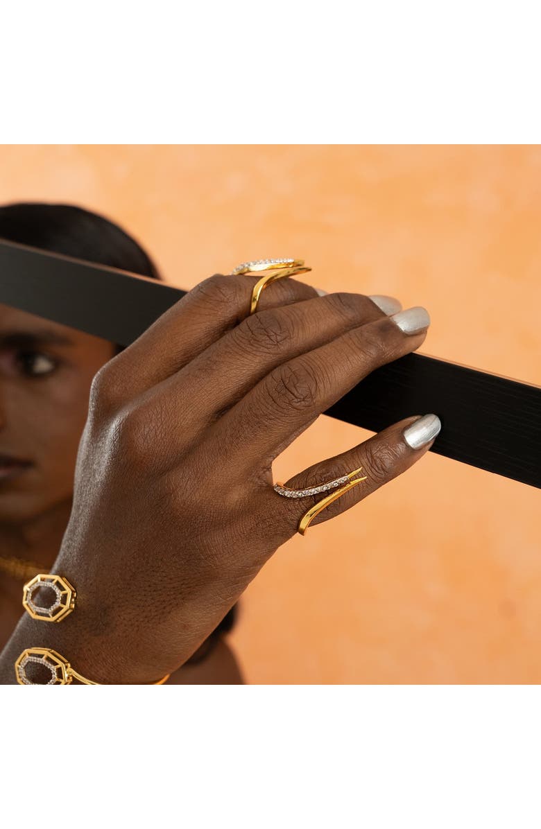 Dhwani Bansal SINNA RING, Alternate, color, Gold Plated