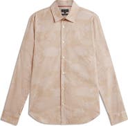 Ted Baker Ocania Regular Fit Floral Cotton Button-Up Shirt