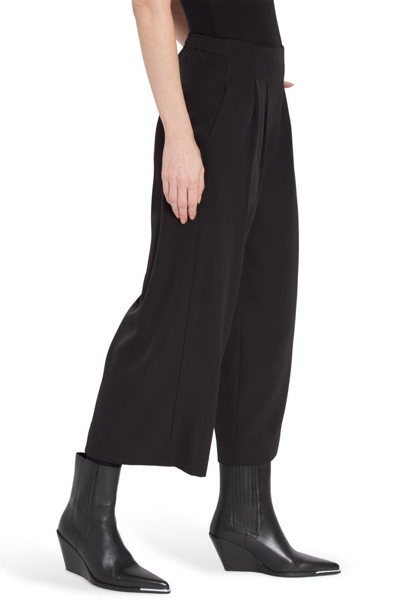 Lysse Giselle Pleated Culotte Pants, Alternate, color, Black