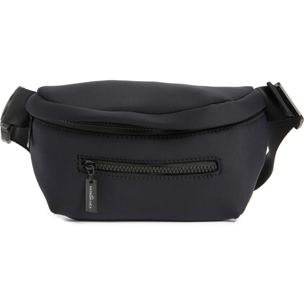 Patrizia Luca Neoprene Belt Bag In Black