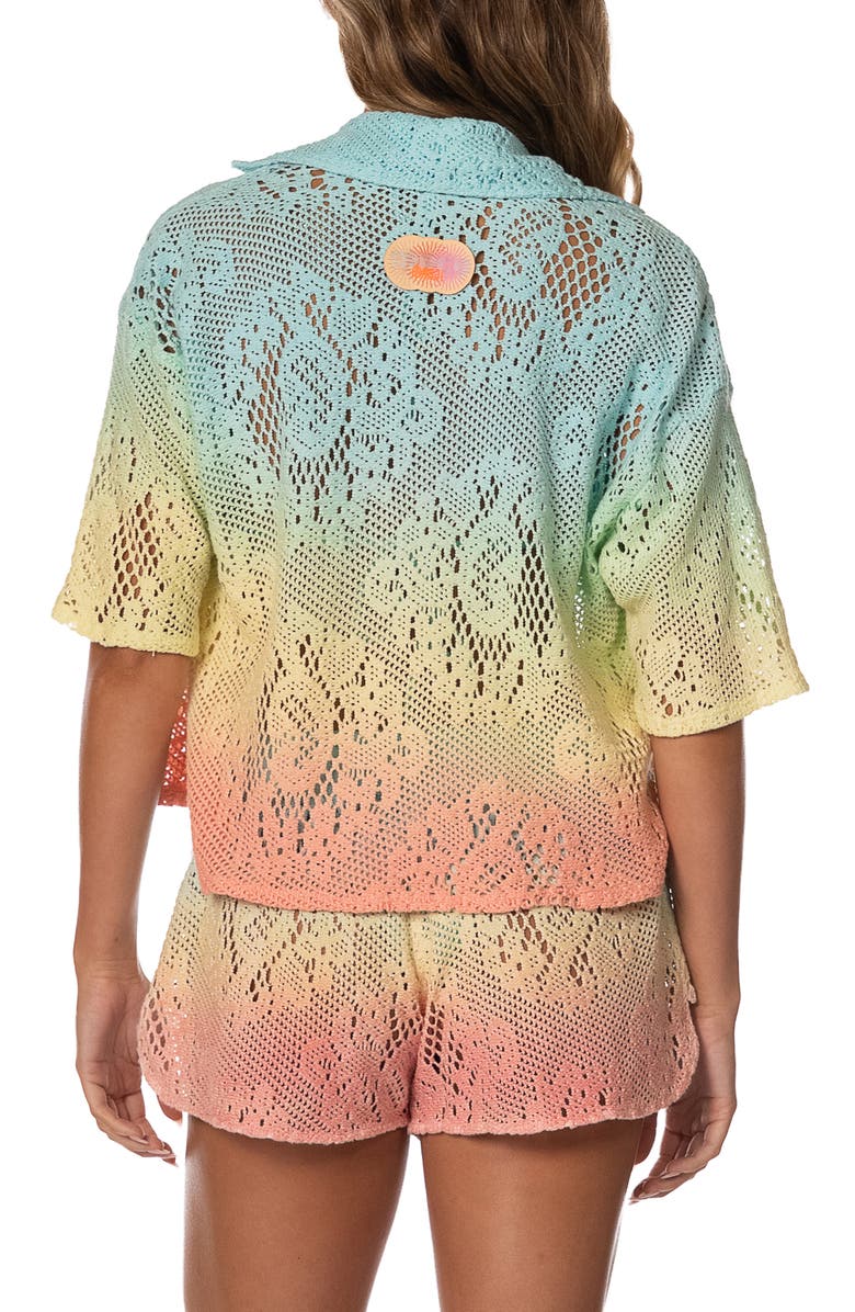 Maaji Ocean Drift Octavia Cover-Up Shirt, Alternate, color, Light/ Pastel Blue