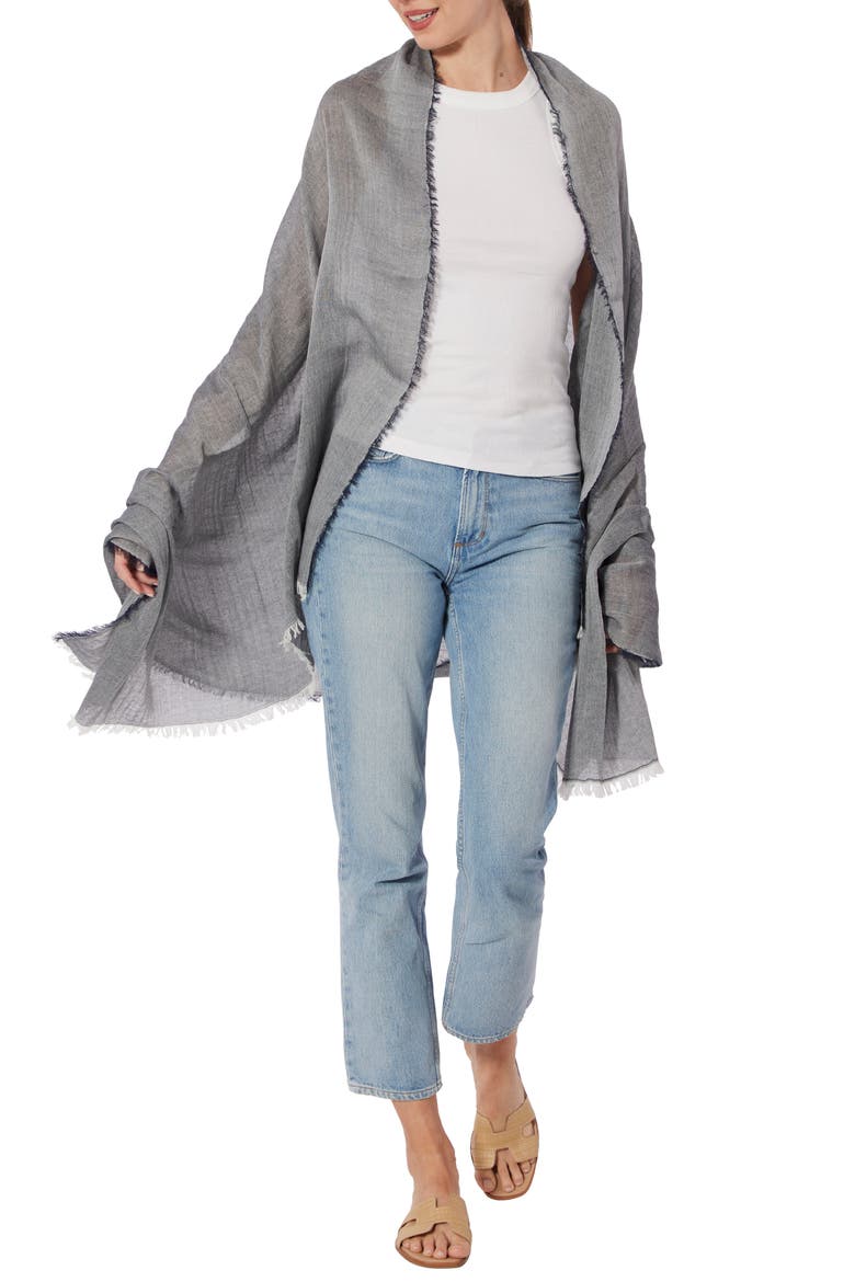 Stripe Cotton Gauze Scarf, Alternate, color, 297PRC