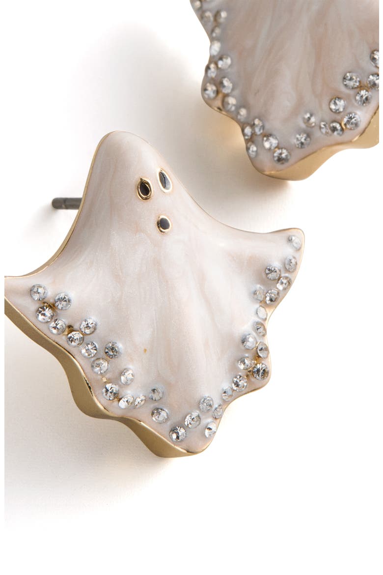 Ghoul Friends Halloween Stud Earrings, Alternate, color, CLEAR