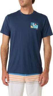 O'Neill Coral UPF 50 Graphic Short Sleeve Rashguard