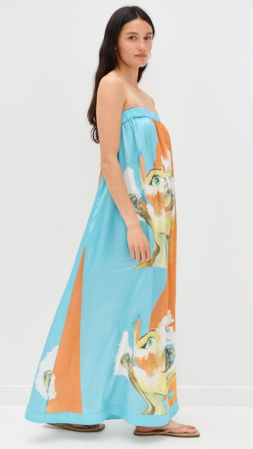 Kesi Maxi Strapless Dress - image 2