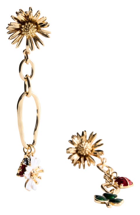 Flower Drop Earrings