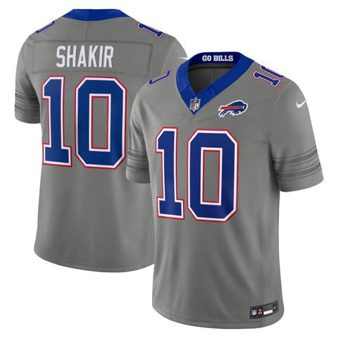 Men's Nike Khalil Shakir Gray Buffalo Bills Nickel City Vapor F.U.S.E. Stitched Limited Jersey