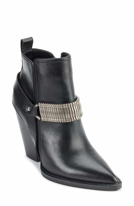 DKNY Tizz Block Western Ankle Boot
