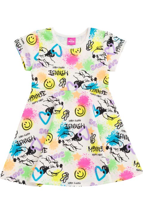Minnie Mouse Short Sleeve Skater Dress