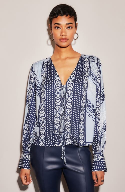 Fifteen Twenty Kayla Tie Front Top In Multi