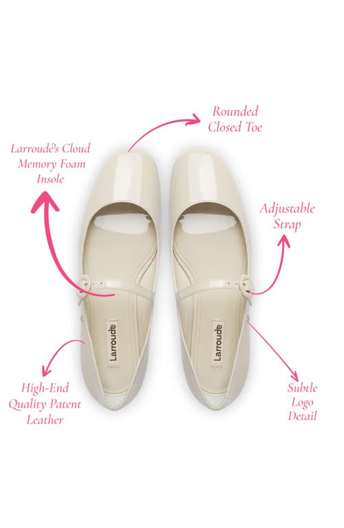 Larroude Larroudé Blair Ballet Flat In White