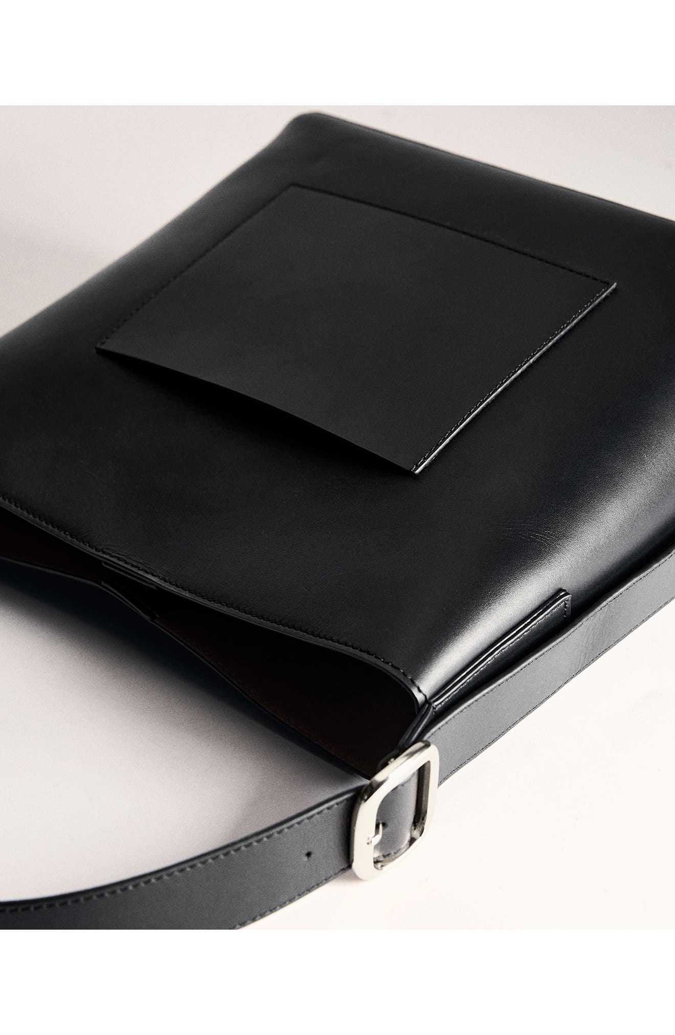 MANGO Leather Shopper Tote, Alternate, color, 