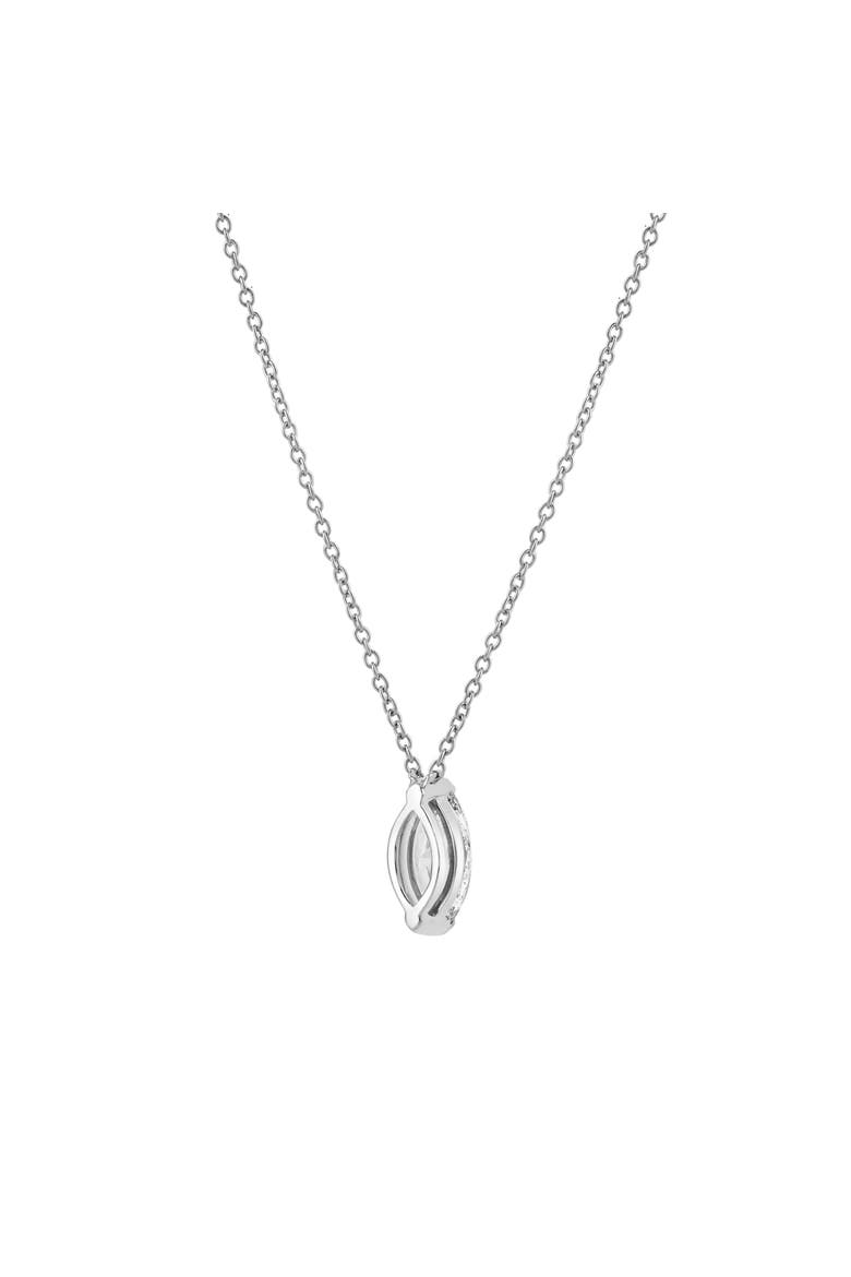 Marquise Muse 14K Gold Lab Grown Diamond Necklace - 1.50 ct, Alternate, color, 14K White Gold