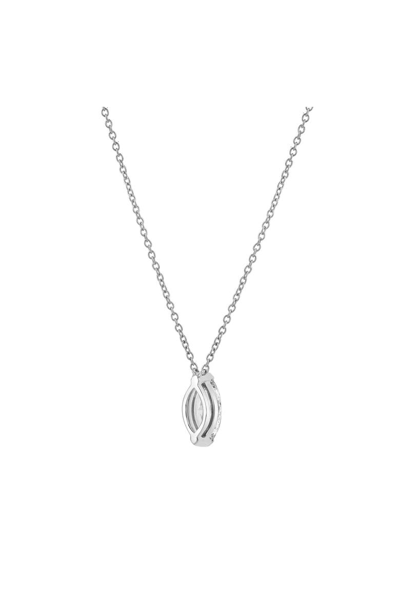 LuvMyJewelry Marquise Muse 14K Gold Lab Grown Diamond Necklace - 1 ct, Alternate, color, 14K White Gold