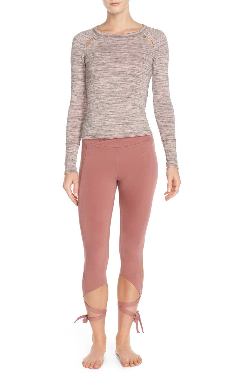 Free People 'Peekaboo' Cutout Terry Top, Alternate, color, 