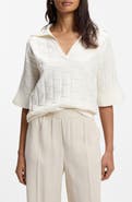 BOSS Fapavero Basket Weave Texture Sweater