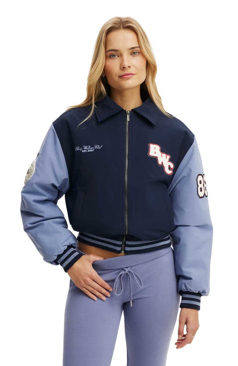 Women's Active Varsity Bomber Jacket