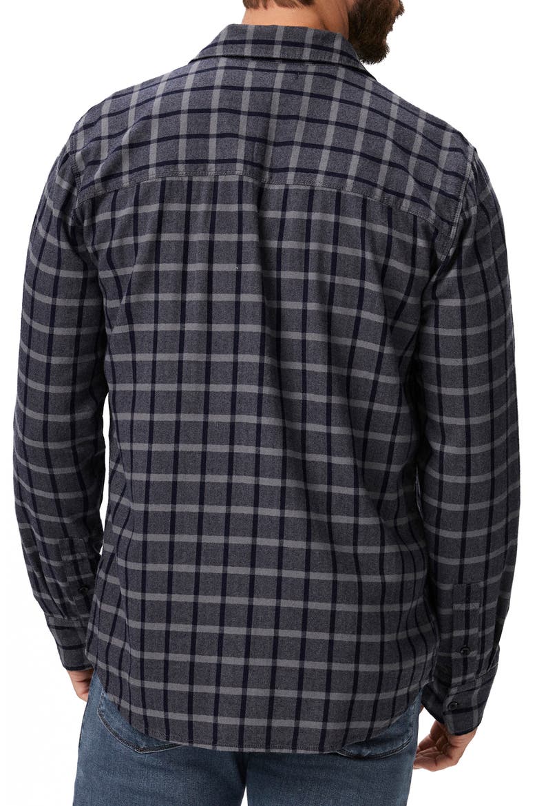 Everett Plaid Flannel Button-Up Shirt, Alternate, color, ROCKY GROVE