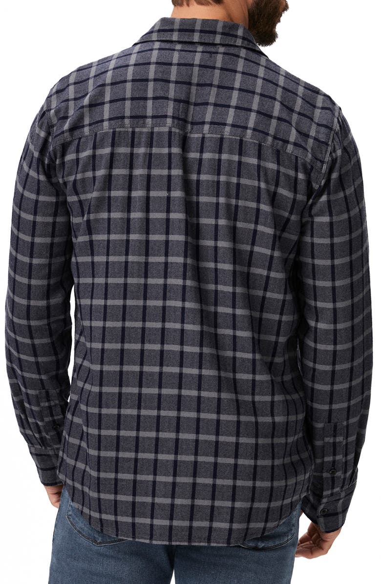 PAIGE Everett Plaid Flannel Button-Up Shirt, Alternate, color, Rocky Grove