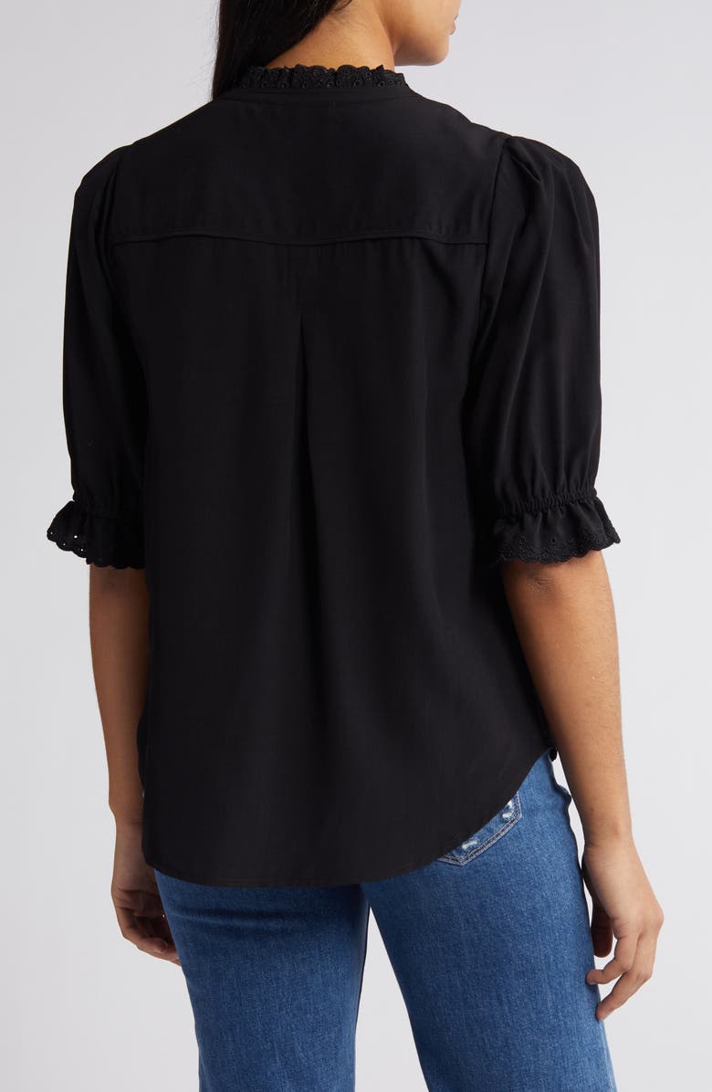 Wit & Wisdom Eyelet Accent Top, Alternate, color, 