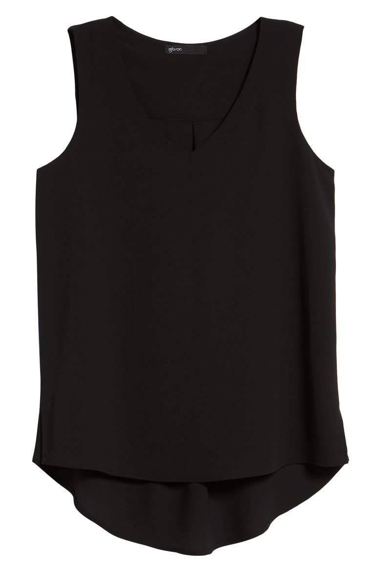 V-Neck Shell, Alternate, color, BLACK