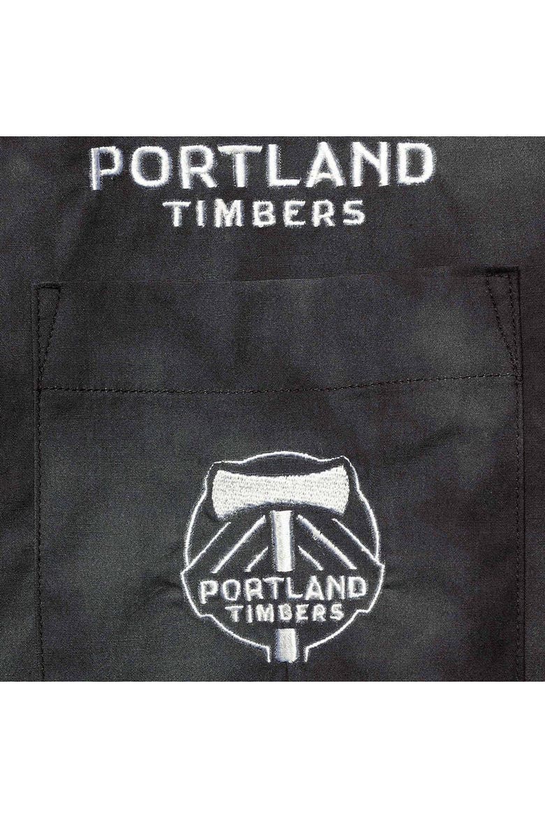 Men's The Wild Collective Black Portland Timbers Abstract Cloud Button-Up Shirt, Alternate, color, Black