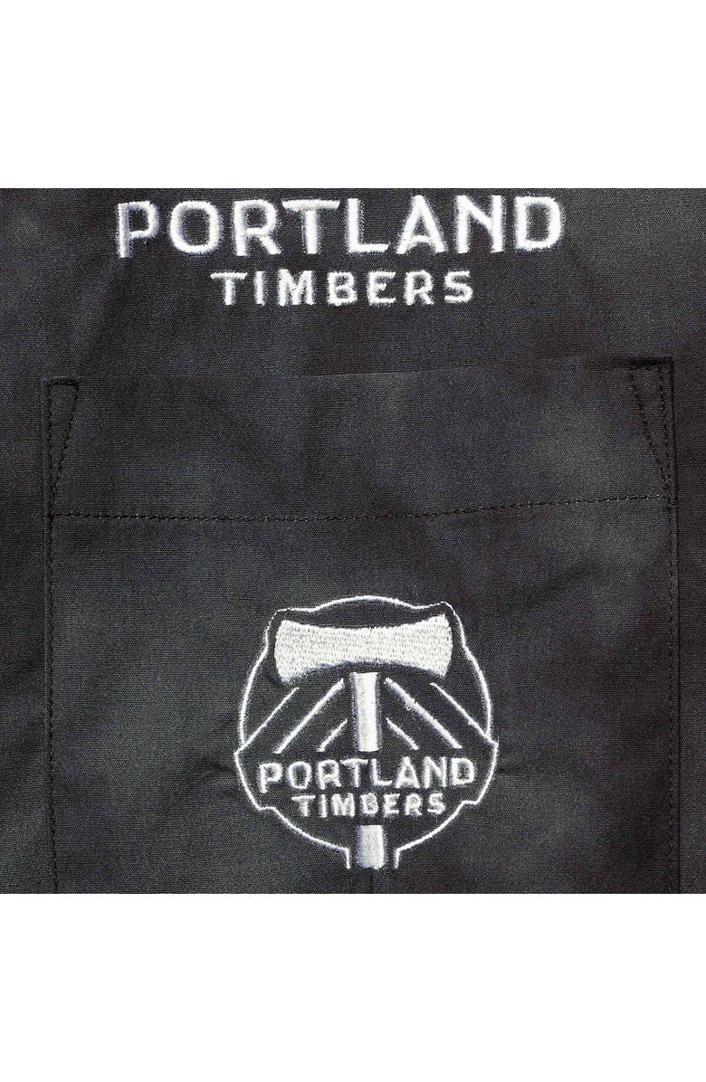 THE WILD COLLECTIVE Men's The Wild Collective Black Portland Timbers Abstract Cloud Button-Up Shirt, Alternate, color, Black