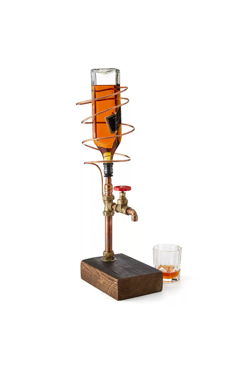 Industrial Brass & Copper Drink Dispenser, Alternate, color, Copper / Brass