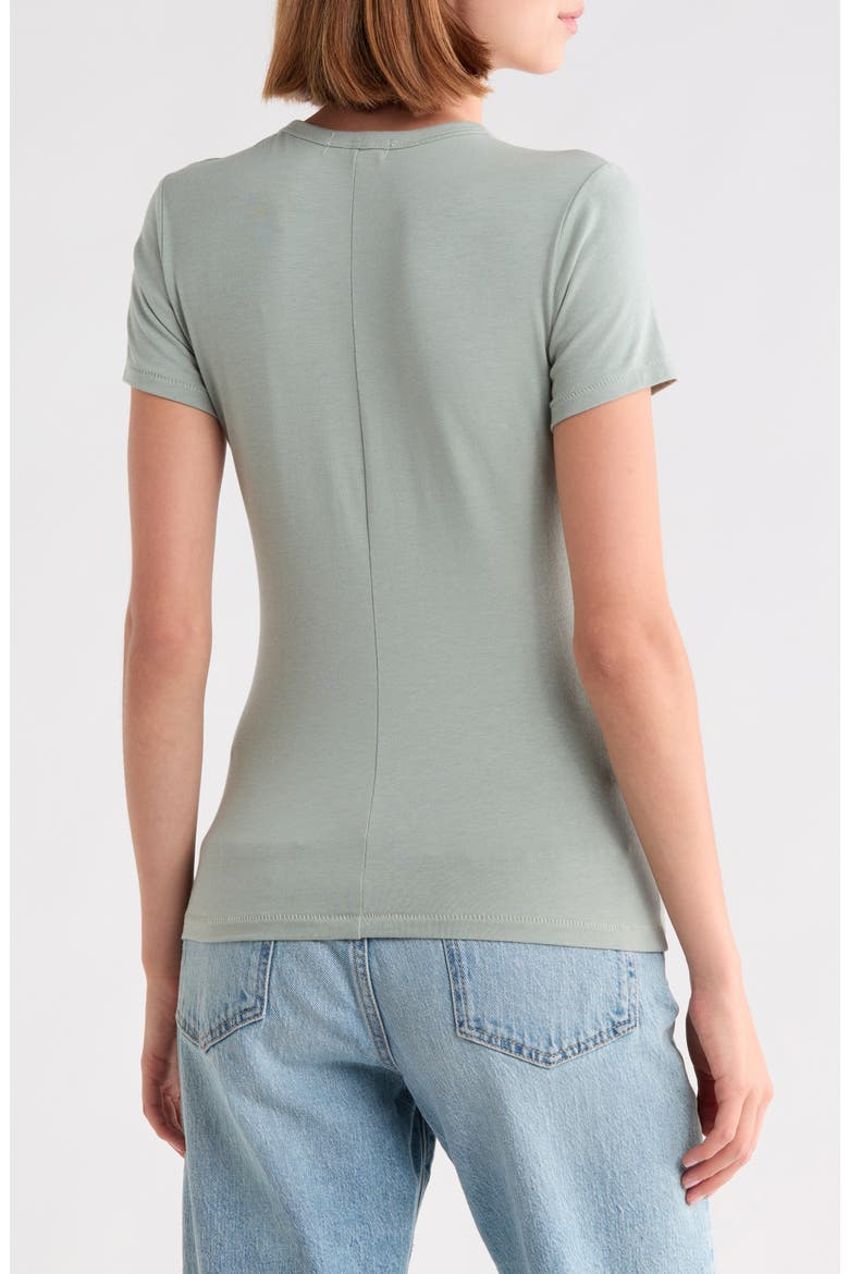 Lucy Smile Graphic Tee, Alternate, color, GREY GREEN