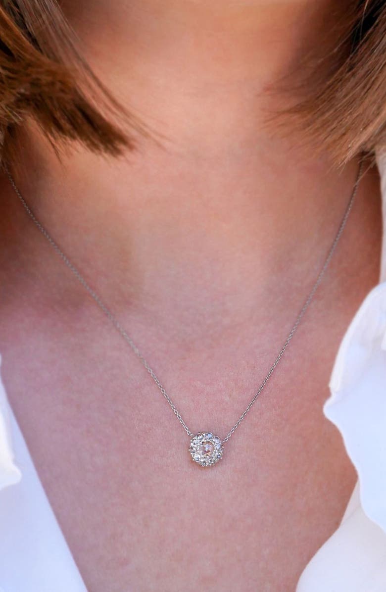 Sethi Couture Rose Cut Diamond Pendant Necklace, Alternate, color, 