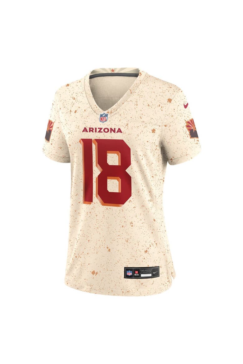 Women's Nike Marvin Harrison Jr. Natural Arizona Cardinals 2025 Rivalries Collection Game Jersey, Alternate, color, Natural