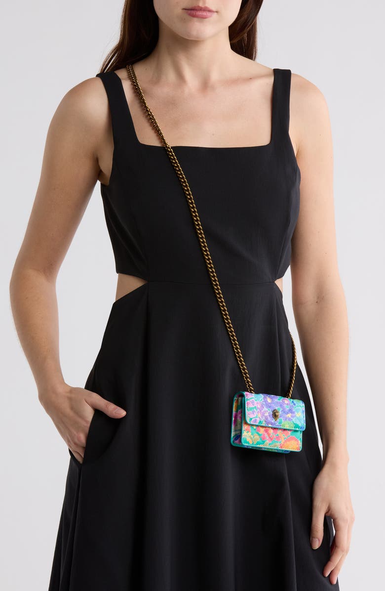 Kurt Geiger London Micro Kensington Floral Crossbody Bag, Alternate, color,