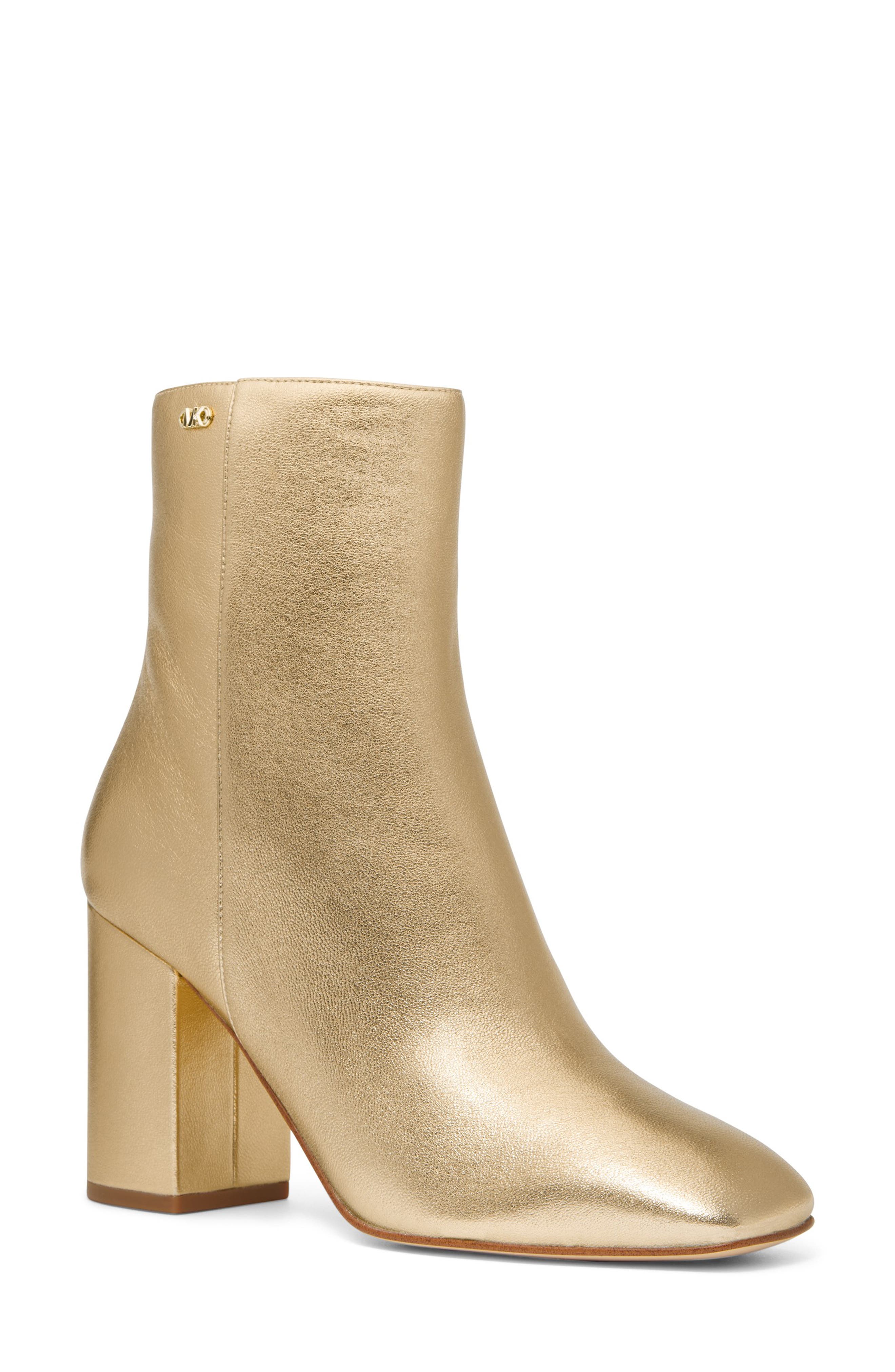 Michael Kors Perla Flex Bootie, Main, color, Pale Gold