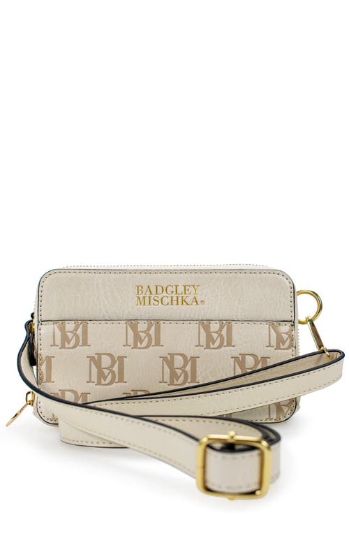 Badgley Mischka Madalyn Vegan Leather Pouch Belt Bag In Gold