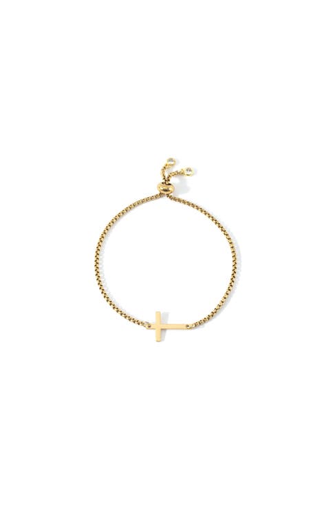 Sideways Cross Slider Bracelet