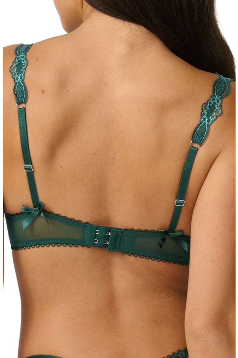 Darling Underwire Bra, Alternate, color, EMERALD