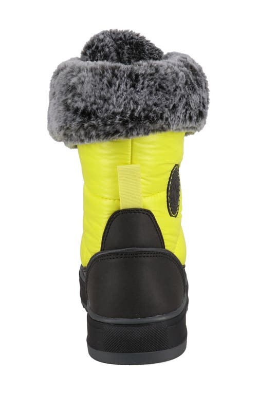 Aquatherm By Santana Canada Minden Metallic Faux Fur Lined Lace-up Boot In Multi