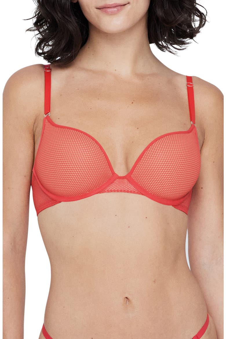 Mischief Push-Up Bra, Main, color, WATERML/NY