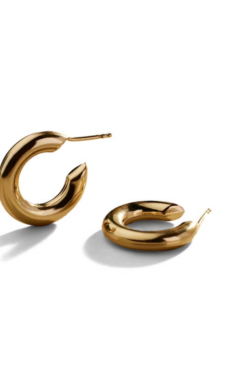 Made By Mary Gloss Hoop Earrings In Metallic