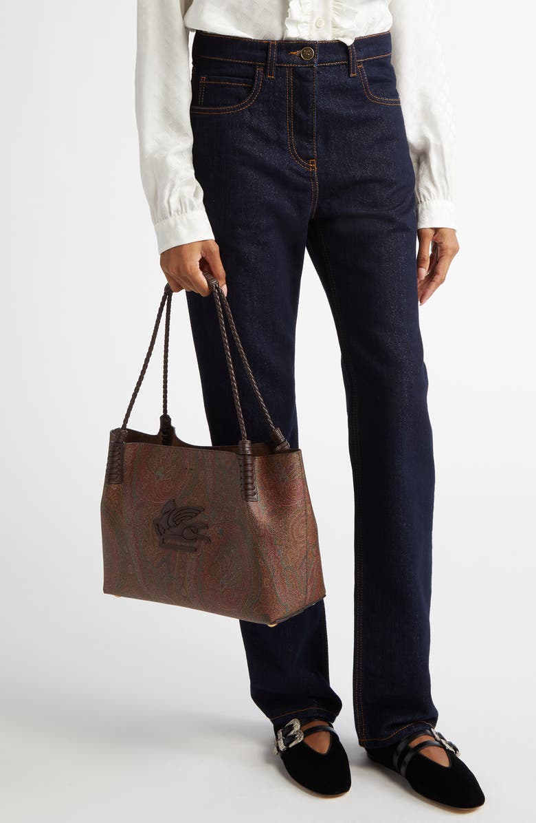 Etro Small Libra Pegaso Tote, Alternate, color,