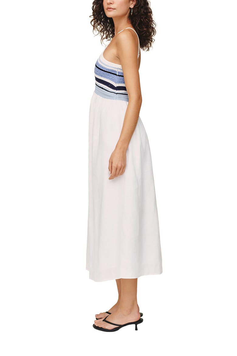Crochet Stripe Sundress, Alternate, color, OCEAN BLUE