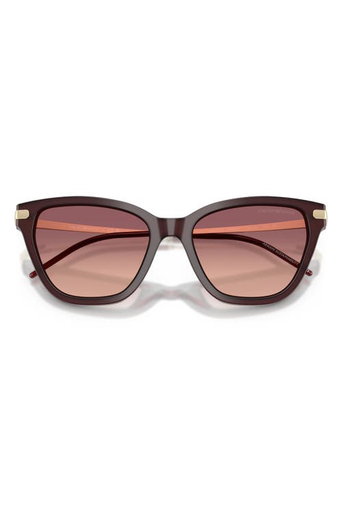 Emporio Armani 56mm Gradient Cat Eye Sunglasses