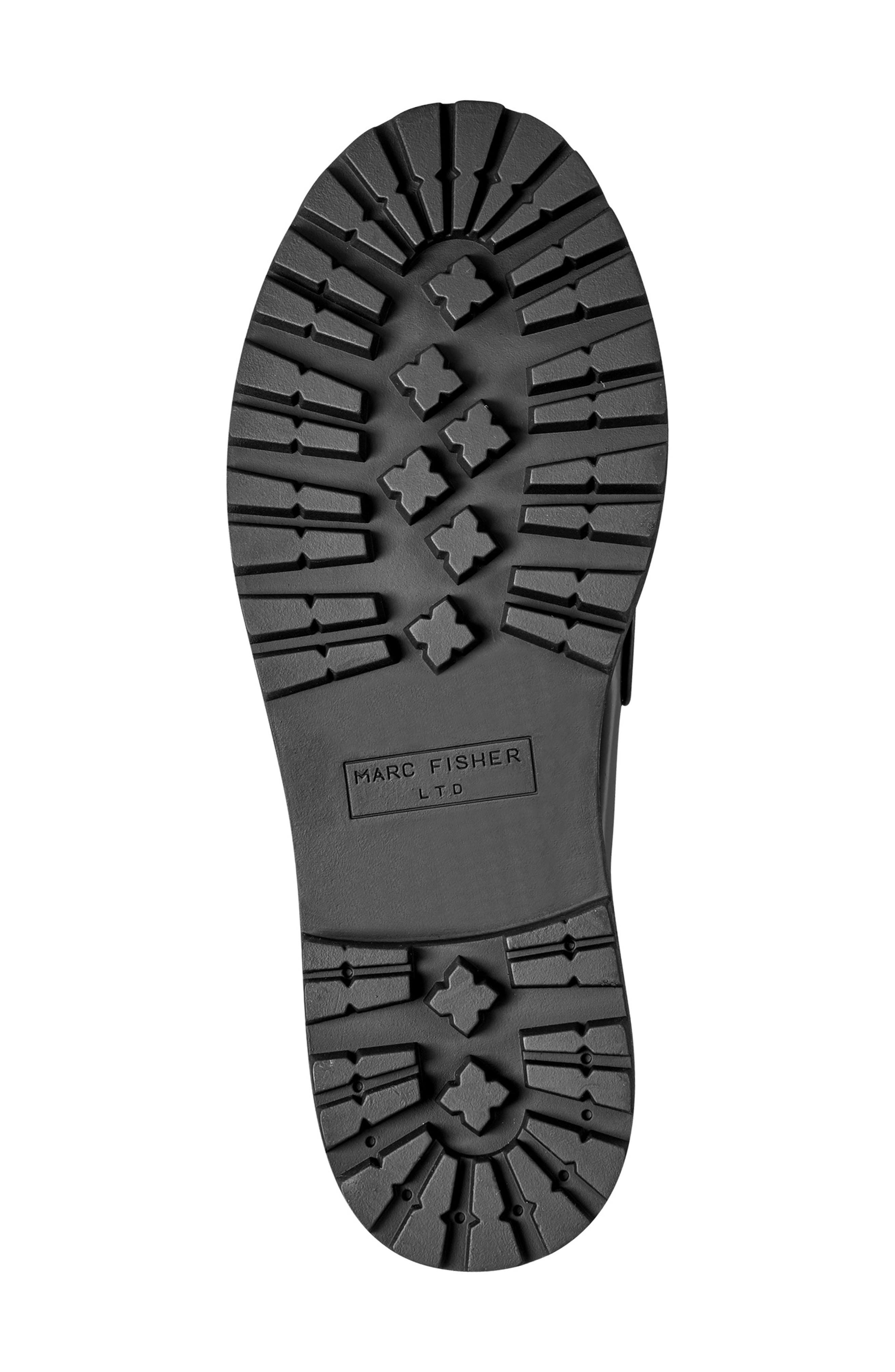 Marc Fisher LTD Ozzie Kiltie Lug Loafer, Alternate, color, Black