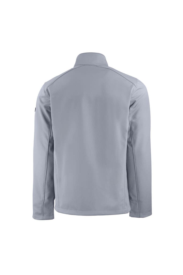 Men's Cutter & Buck  Gray Kansas State Wildcats Vault Evoke Eco Softshell Recycled Full-Zip Jacket, Alternate, color, Gray