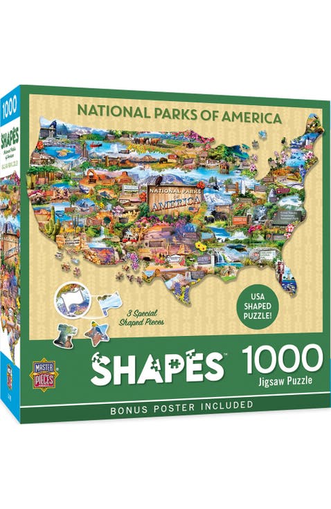 National Parks 1000 Piece Shaped Puzzle