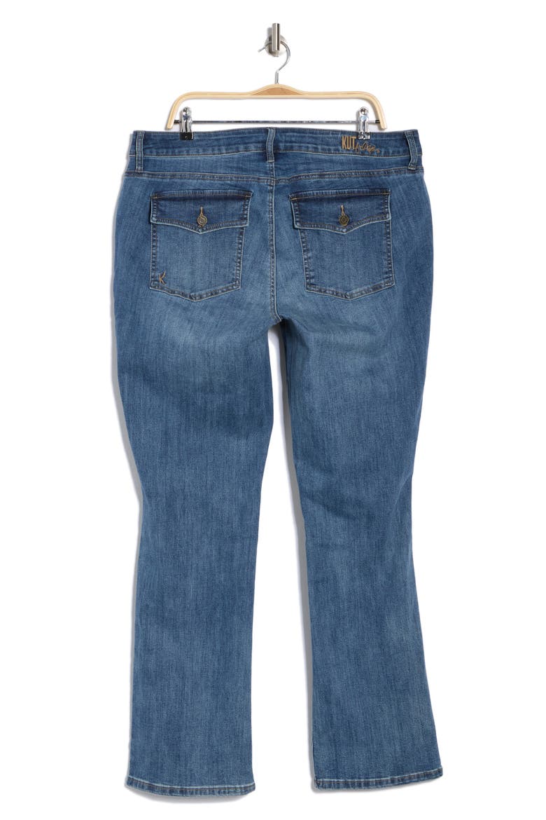 Nicole Flap Pocket Bootcut Jeans, Alternate, color, MAPLE W/MED BAS