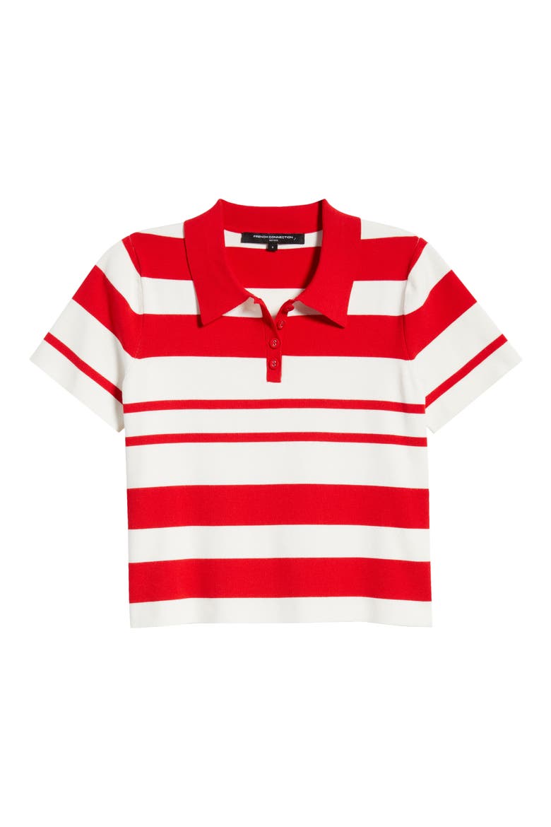 Maxime Stripe Polo, Alternate, color, 12-SUMMER WHITE-CRIMSON