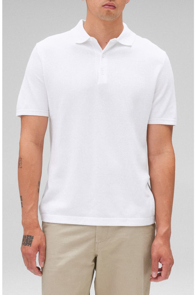 Supima® Cotton Piqué Polo, Main, color, WHITE