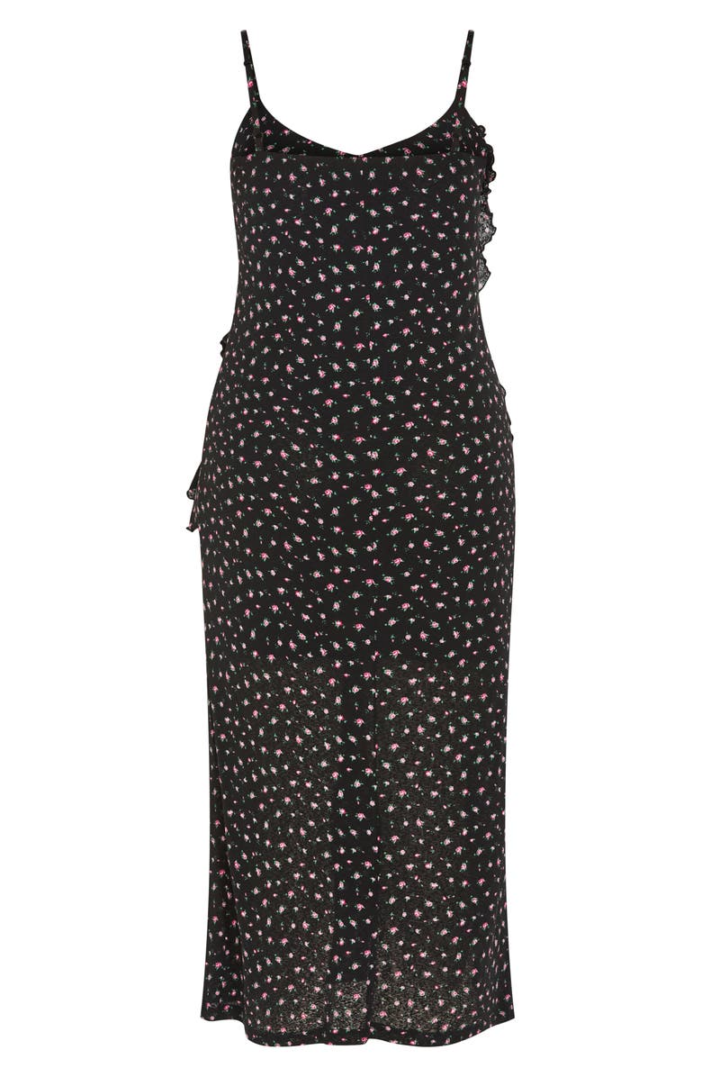 City Chic Shelby Print Maxi Dress, Alternate, color, Black Rosebud