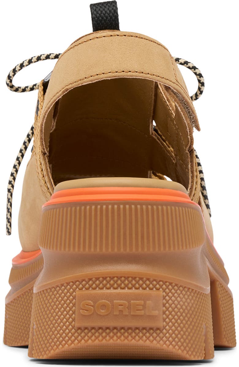 SOREL Rein CB<sup>™</sup> Lace-Up Platform Sandal, Alternate, color, Caribou Buff/ Black